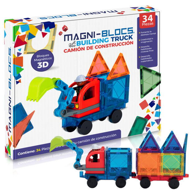 Juego de construcción magnético